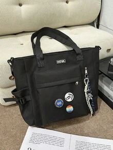 Large Capacity Casual Versatile Tote Bag For Daily Commute - Multicolor - View 1