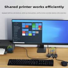 KVM 2 In 1 Out Switch HDTV 2.0 Interface, Two Computers Share One Set Of Mouse, Keyboard, Monitor 4K Ultra Clear Picture Quality, Retroward Compatible HDTV 2 In One Out Seamless Switch - KVM 2進1出切換器 - 查看 7