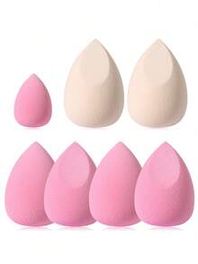 6pcs Makeup Sponge Set, Including: 5pcs Makeup Sponges + 1pc Mini Makeup Sponge,Giveaways,Travel,Cheap Stuff,Travel Essential - Multicolor - View 1