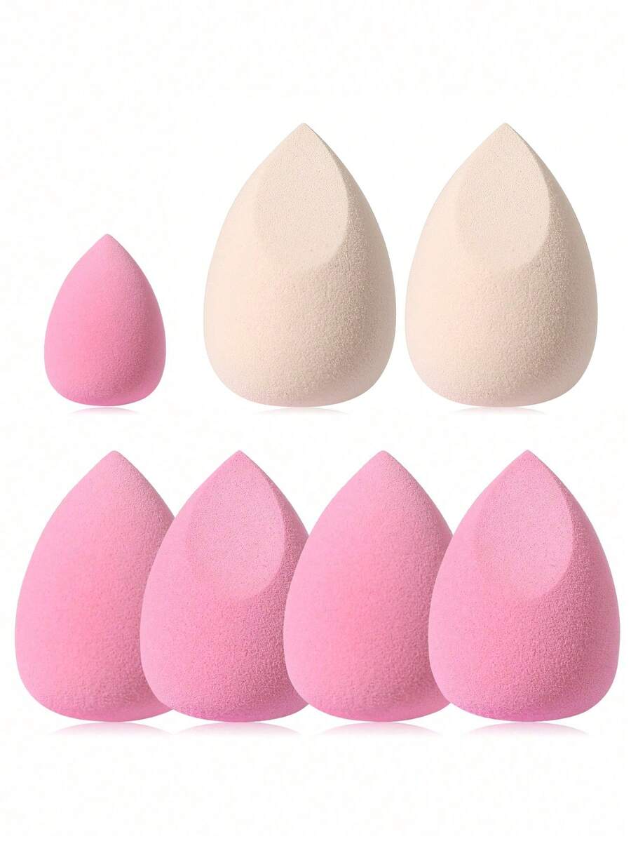 6pcs Makeup Sponge Set, Including: 5pcs Makeup Sponges + 1pc Mini Makeup Sponge,Giveaways,Travel,Cheap Stuff,Travel Essential - Multicolor - View 1