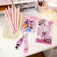 Back To School Essential! KpopDemonHunters Stationery Set - The Top Choice For Students Who Love High Visuals. Perfect As Class Recognition Souvenir Or Birthday/Valentine's Day Gift. - Multicolor - View 3