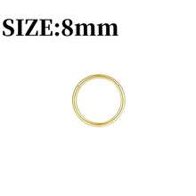 金鼻环 - 超细18号（6mm/8mm/10mm/12mm）鼻环 - 女士小巧18K镀金鼻部穿孔饰品 - 手工鼻环 - 可直接作为礼物赠送，适用于鼻孔、鼻中隔、耳软骨、耳廓、耳屏、耳廓、唇部、耳垂等部位的穿孔，316L不锈钢铰链式无缝耳环 - 彩色 - 查看 13
