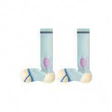 Women's Over-The-Knee Sports Socks, Thick Fleece Lining, Fashionable Non-Slip Compression Socks, Suitable For Yoga, Running And Fitness, Breathable Moisture-Wicking Ankle Socks (4 Color Options) - Multicolor - View 11