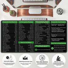 1 tấm lót chuột chơi game chuyên nghiệp với bàn phím phím tắt Excel, thảm lót bàn làm việc cho laptop, tấm lót chuột chơi game cho máy tính, viền chống mài mòn, đế chống trượt có kết cấu vi mô, thảm lót bàn làm việc văn phòng phù hợp cho chơi game, văn phòng, sử dụng tại nhà, món quà lý tưởng cho Ngày Valentine. - Nhiều màu - Xem 6