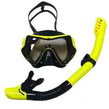 新款高清大框泳镜套装，含干式呼吸管，男女通用，适合游泳、浮潜和潜水 - A - 查看 3