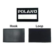 1 Stück Polen Flagge gestickt Patch mit Klettverschluss - Moralabzeichen für Rucksäcke, Kleidung & Armbinden - Polen - Übersicht 4