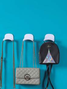 Wall Mounted Hooks, No Drilling Needed, Hang Bags, Coats, Scarves, Ties, Headphones, Valentine's Day Gift