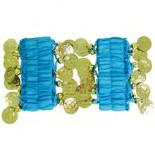 1对肚皮舞手链，波西米亚风硬币流苏弹力手链，服装配饰，万圣节装饰，派对用品 - 彩色 - 查看 16