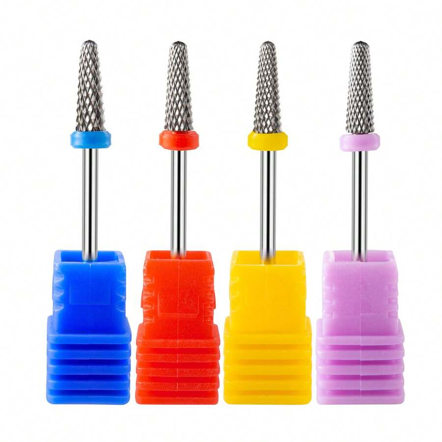 1pc Tungsten Carbide Nail Drill Bit, Durable Nail File For Fast Nail Removal, Callus & Cuticle Care Manicure Tool - Multicolor - View 1