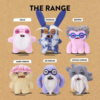  ZURU - New Fuggler "Old Man" Series Authentic Monster Plush Doll Gift. Comfortable Texture, Unique Style, Ideal For Holiday And Birthday Gifts