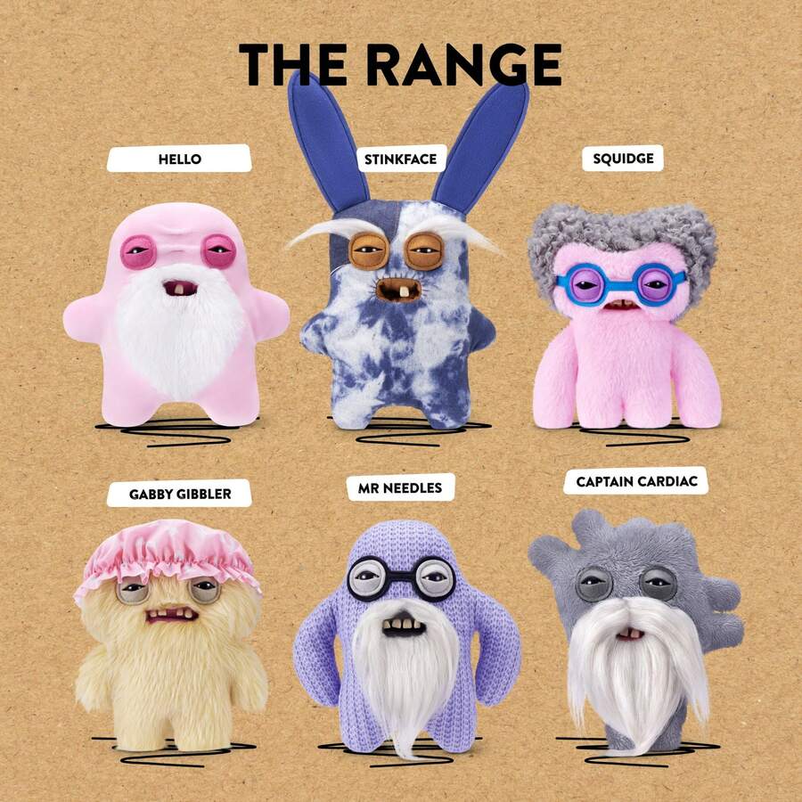 ZURU - New Fuggler "Old Man" Series Authentic Monster Plush Toy Gift. Comfortable To The Touch, Unique Style, Perfect As A Holiday And Birthday Gift. - Multicolor - View 1