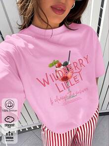 Women T-Shirts - Light Peach Pink - View 2