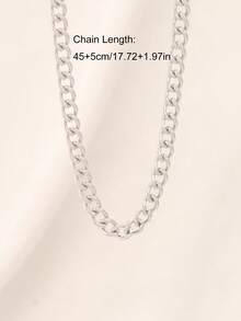 100厘米不锈钢侧链项链，简约18K镀金项链，男女皆宜 - 項鍊 - 查看 18