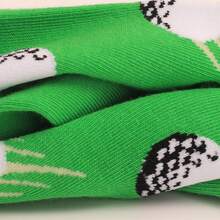 1双男士吸湿排汗高尔夫中筒袜，适合运动、休闲穿着和节日送礼 - 綠色 - 查看 7