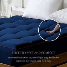 Funda de colchón de Lujo Grueso y Mejorado con Relleno Extra Suave – Capa Acolchada de Microfibra Cepillada, Alta Elasticidad y Confort Superior,Ideal para Dormitorio, Residencias y Hoteles de 5 Estrellas – Envío Local Rápido - Color4 - Ver 9