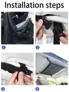 汽車車頂貨物收納網袋 車頂儲物整理袋 大容量 戶外懸掛式可調節車頂收納網 適合家庭長途旅行露營野餐旅行 保持車內整潔 戶外露營配件 汽車配件 - 彩色 - 查看 8