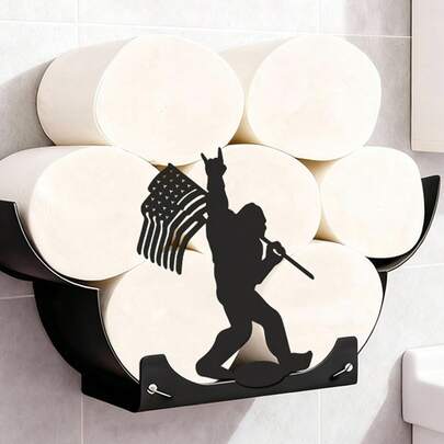 Gorilla Tissue Holder, DIY Decorative Hanging Accessory Suitable For Bathrooms, Kitchens, And Bedrooms. It's Extendable, Foldable, , Making It A Practical Home Decor Item. A Creative Toilet Paper Storage Rack.