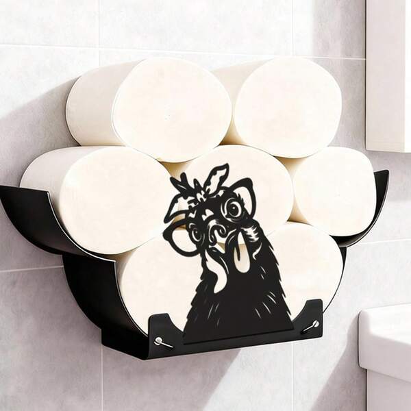 鸟形纸巾架，DIY装饰挂件，适用于浴室、厨房和卧室。可伸缩、可折叠，是一款实用的家居装饰品。创意十足的卫生纸收纳架。