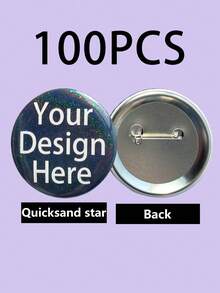 1/3/5/10/30/50/100个定制文字生日徽章、定制照片徽章、个性化照片徽章、宠物纪念照片徽章、个性化胸针、定制毕业徽章、逝去亲人纪念徽章 - 彩色 - 查看 51