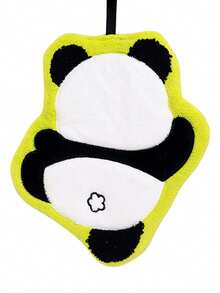 1条装大熊猫图案毛巾，加厚吸水珊瑚绒材质，新款设计，可作手巾、厨房抹布，柔软吸水速干毛巾 - 彩色 - 查看 8