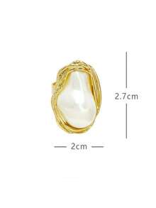 1 chiếc nhẫn hình trái tim bằng đồng cao cấp mới dành cho phụ nữ, thiết kế thời trang và sang trọng, có thể điều chỉnh độ mở cho ngày lễ tình nhân, mẹ, mẹ, ngày của mẹ, quà tặng - Nhiều màu - Xem 7