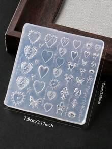 1 Piece 3D Nail Art Relief Heart-Shaped Butterfly Eye DIY Nail Art Tool - Multicolor - View 5