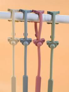 Silicone Cartoon Anti-Lost Pacifier Chain, Multifunctional Adjustable Pacifier, Bottle, Cup, Toy Hanging Strap, Suitable For Stroller, Car Seat, Teether, High Chair, Newborn Pacifier Clip, Baby Accessories - Multicolor - View 5