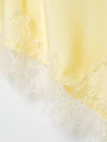 New Arrival Women's Fashion Lace Decor Camisole Top, European And American Style Summer - Yellow - View 8