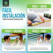 toldos y carpasANIEX Malla Sora Rezada Trle Oal 4x3 para ardin Toldo Sr M Sora Bicolor teccion UV 95% con Kit inscion Carpa 3x2 Sora 90% Reente al Sol 2X2casa de campaña - beige con verde - Ver 7