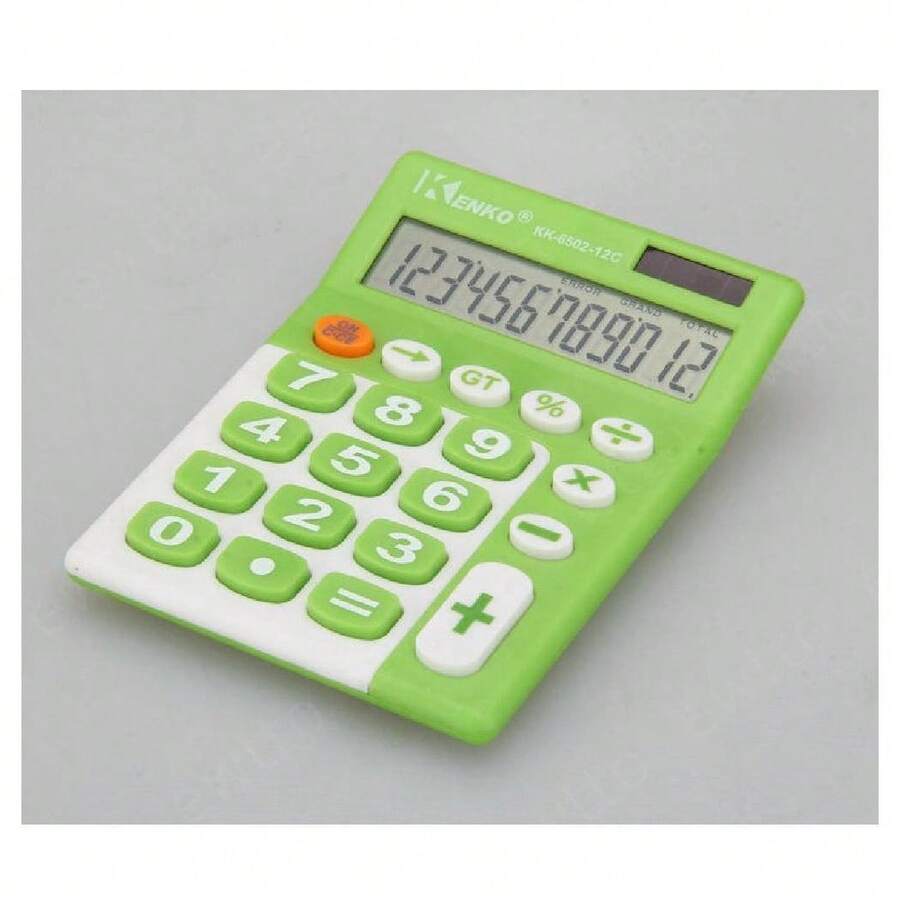 OISE ART STORE Calcolatrice Elettronica Digitale Kk-6502-12 12 Cifre Memoria Display Solare - - Multicolore - Visualizzare 1