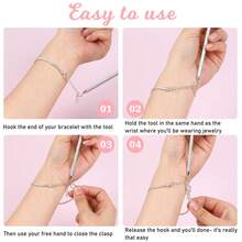 2pcs Bracelet Fastener Auxiliary Tool, New Hook Style Bracelet Companion Won't Damage Jewelry, Jewelry Clasp Auxiliary Wearing Tool - 2-pack - View 6