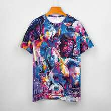 The Mandalorian  Women's Casual Crew Neck T-Shirt - Short Sleeve Summer Top For Everyday Wear, Comfortable Stretchy Tee, Classic Fit Basic Women's Clothing - 黑色 - 查看 3