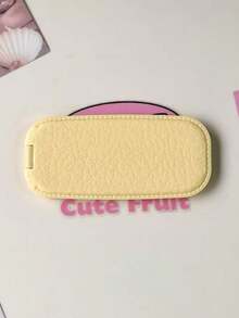 1pc Autumn/Winter New Faux Leather Folding Makeup Mirror Phone Holder, Fashion Adhesive Mirror Horizontal/Vertical Dual-Use Phone Stand, Slouchy Live Streaming - Multicolor - View 11