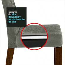 Juego de Comedor Mesa con Tablero de Madera 4 Sillas Livia Madesa - Marrón/Crema/Imperial - Negro - Ver 11