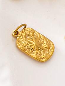 1 Pc 18K Gold Stainless Steel Heart Flower Charm Necklace, Stainless Steel Chain Carabiner Lock Pendant Necklaces With Interchangeable Charms, DIY Charm Jewelry - Multicolor - View 6