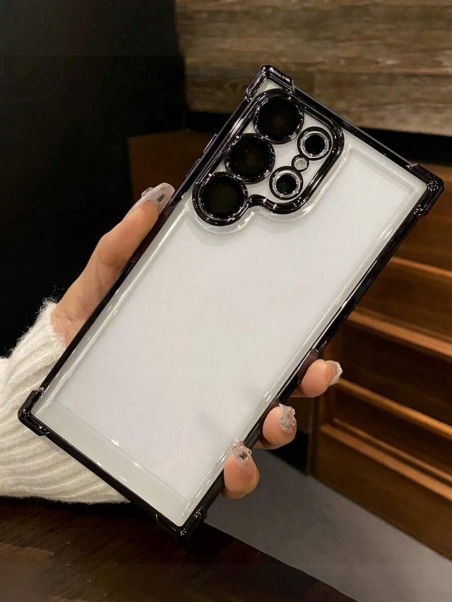 Luxury Shockproof Transparent Lens Protective Case, Hybrid Anti-Fall Protective Cover For Samsung Galaxy S26 Ultra, S25 Ultra, S24, S23 Ultra, S22 Ultra