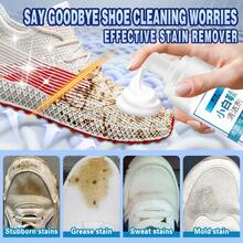 200毫升/6.76液盎司强力清洁泡沫清洁剂，无需用水，有效清洁并去除运动鞋、休闲鞋上的污渍，配有精美包装袋、高密度海绵、毛巾和刷子。 - A - 查看 1