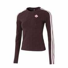 Adidas Under Armour UA Meridian 純色運動休閒圓領套頭短袖多巴胺修身 T卹 女款 - 酒紅色 - 查看 5