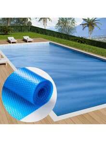 Solar Pool Cover, 24 X 12 Ft Rectangle Solar Blanket For Pools, Inground Above Ground Swimming Pool Solar Cover, 12 Mil Solar Covers Blue - 藍色 - 查看 9