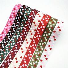 5yards 1inch 15mm Valentine's Day Ribbon Printing LOVE Ribbon For Handmade Design Valentine's Day Wedding Christmas Decoration Gift Box Packaging Supplies ﻿ - Pick Colors - View 1