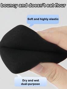 2Pcs Super Soft Dry And Wet Dual-Purpose Blush Foundation Liquid Makeup Cushion Triangular Sponge - Multicolor - View 4