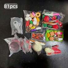 Multicolor Kids Realistic Kitchen Playset, With Cutting Fruits & Vegetables, Interactive Educational Gift - Multicolor - View 12