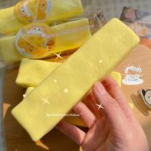 1PC Kawaii Cheese Butter Squishy Toy, Super Soft Slow Rising Squeeze Fidget Toy, Cute Realistic Food Shape Stress Relief Anti-Anxiety Decompression Toy For Teens Girls, Perfect Birthday Gift & Party Favor - Multicolor - View 10