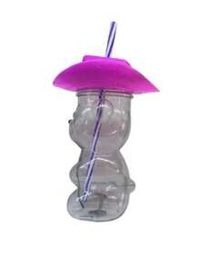 DULCERO , VASO OSO VAQUERO 1300 ML CON POPOTE - Rosa Fucsia - Ver 4