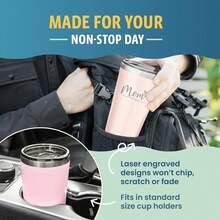 1pc Personalized Stainless Steel Cup, Customized Bridesmaid Cup, Bachelorette Party, Wedding Party Water Cup Gift, Customized Bride Cup, Graduation Gift, Ideal Gift, Personalized Name Travel Mug, Laser Engraved Stainless Steel Cup, Stainless Steel Water Bottle, Bridesmaid Stainless Steel Cup, Insulated Stainless Steel Cup, Birthday, Valentine's Day, Christmas, Thanksgiving, Wedding, Engagement Anniversary, All Seasons - Multicolor - View 4