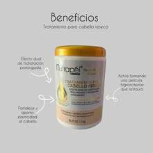 Tratamiento Para Cabello Reseco Con Keratina Nutrapel 1kg - Blanco - Ver 4