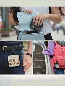 1-Pack Dog Print Dog Treat Bag, Pet Training Kit With Hook And Zipper,Pet Dog Treats Pouch Pocket Snack Reward Waist Bag,Puppy Training Treat Snack Waist,Pet Feed Pocket Pouch Waist,Pet Dog Puppy Training Treat Snack Bait Dog Treat Bag Dog Treat Pouch Dog Walking Bag Pouch - Multicolor - View 5