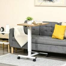 Height-Adjustable Sit-Stand Desk With Casters - Save Laptop Desk, Natural White, 70-110 Cm, Up To 70 Kg