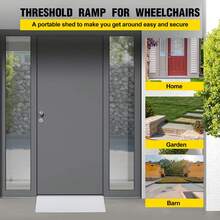 Threshold Ramps For Doorways, 2"/3"/4"/5" Rise Door Ramp For Wheelchairs, Aluminum Door Threshold Ramp, 700 Lbs Load Capacity Adjustable Threshold Ramp For Wheelchairs, Scooters, Power Chairs, Home Steps Entry - 2" Rise - View 10
