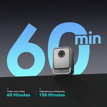 Portable Camera, Featuring Audio And Video Recording Capabilities, A High-Definition Portable Camera, A Thumb-Sized Recording Wearable Camera, A Manually Operated Thumb Camera, Suitable For Work Purposes ( Gray) - A Portable Camera.(Without SD Card) - Silver - View 6